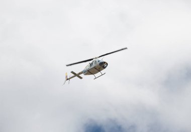 Bell helicopter during air force exhibition 