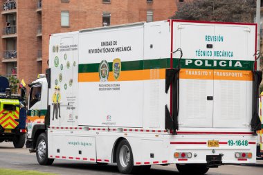 Traffic and Transit Police Truck vehicle during independence day parade