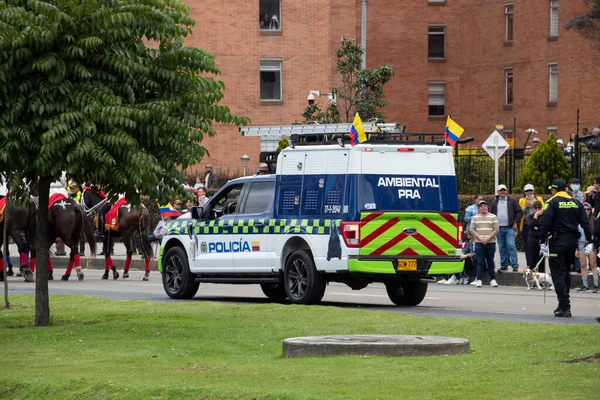 Environment Squad Police Car Independence Day Parade — Foto de Stock