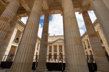 National capitol building neoclassical architecture style columns in a sunny day