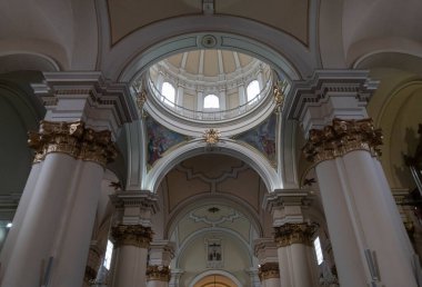 Columns and dome inside of primatial cathedral at downtown city