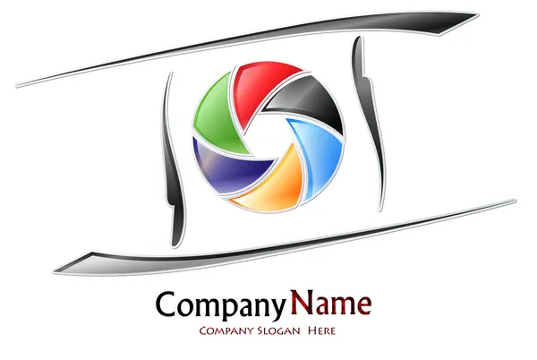 Logo de l'entreprise de photographie — Image vectorielle