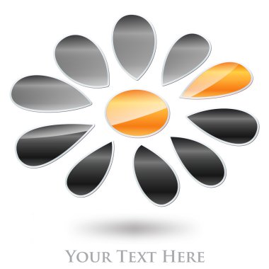 Soyut Logo çiçek #Vector