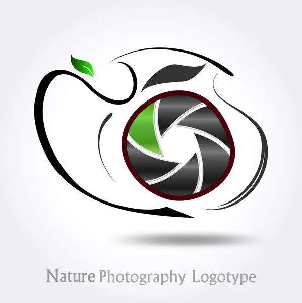 Logo natura fotografii firmy #vector — Wektor stockowy