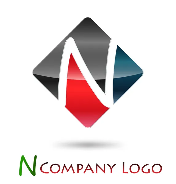 Logo lettera iniziale N # Vector — Vettoriale Stock