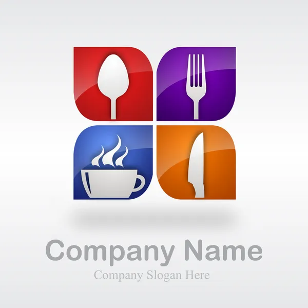 レストランのロゴ # ベクトル — ストックベクタ