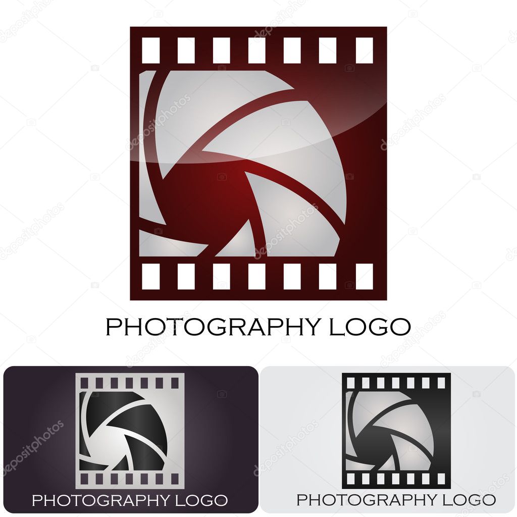 Photography company logo Film style #Vector