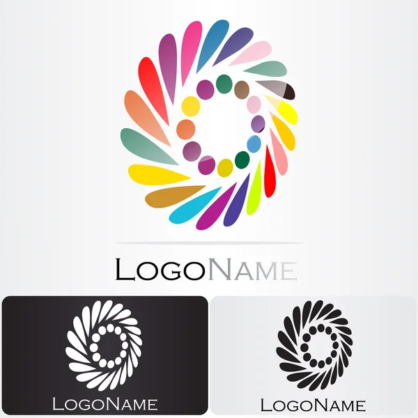 Разработка логотипа компании — стоковый вектор