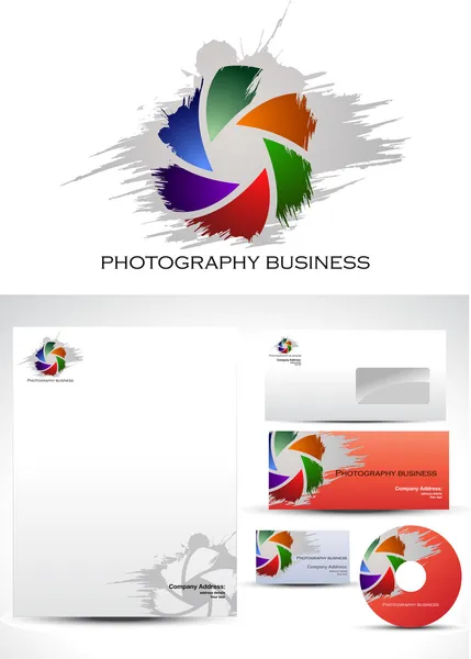Modèle de photographie Logo Design — Image vectorielle