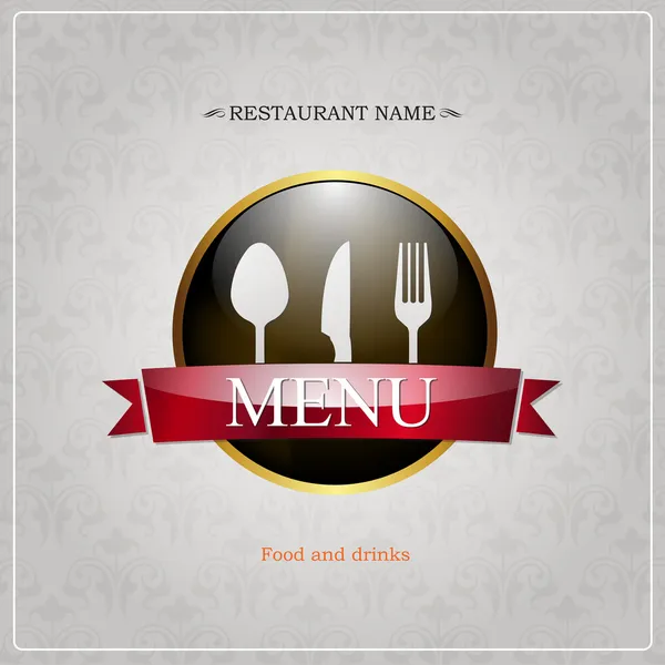 Diseño de menú de restaurante — Archivo Imágenes Vectoriales