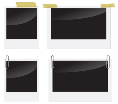 Instant photo teyp leke ile tutturulmuş