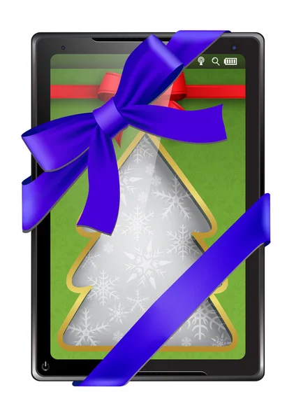 Tablet digitale come regalo — Vettoriale Stock