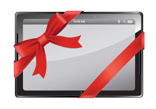 Tablet digitale come regalo — Vettoriale Stock