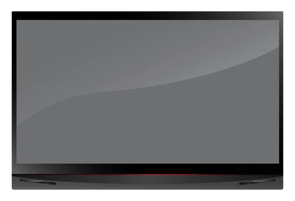 Beyaz zemin üzerine kurgusal modern tv gösteren resim — Stok Vektör