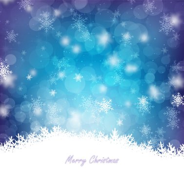 büyülü Noel kartı.