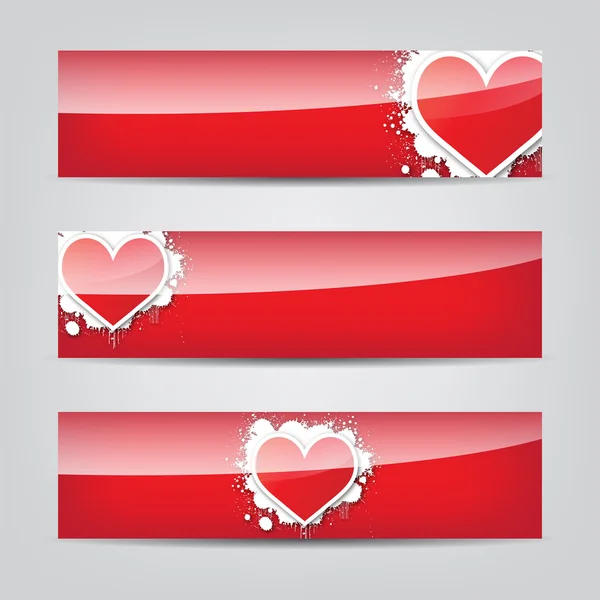 Καρδιά web banner — Διανυσματικό Αρχείο