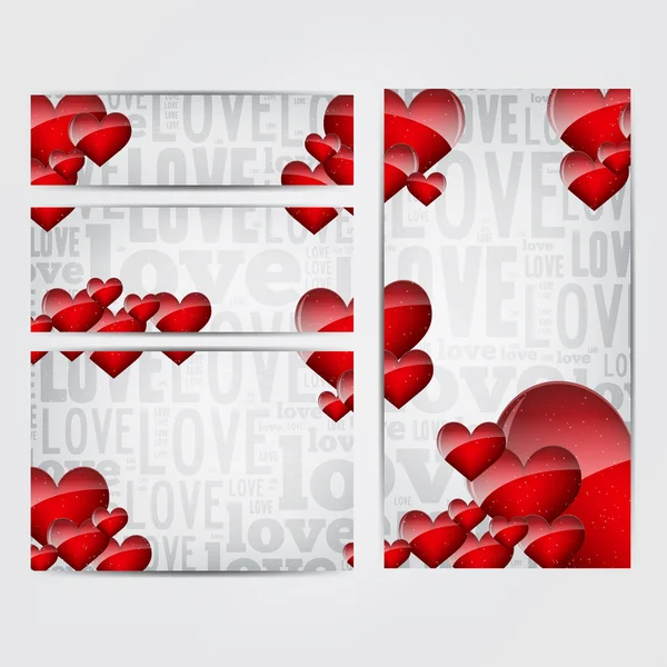 San Valentino Banner — Vettoriale Stock