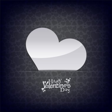 Valentine's day black card/background clipart