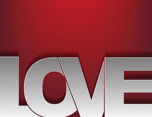 Liebe Typografie Hintergrund — Stockvektor