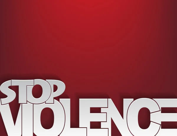 Detener la violencia — Archivo Imágenes Vectoriales
