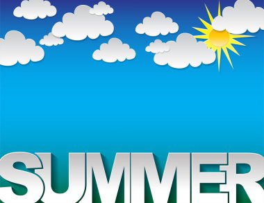 Yaz tipografi arka plan