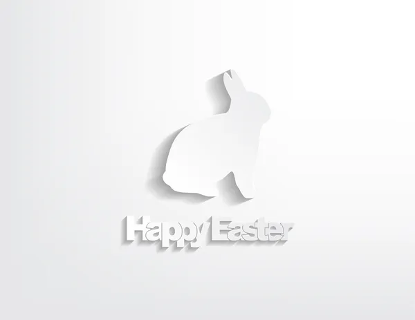 Happy Easter with a bunny — Stock Vector