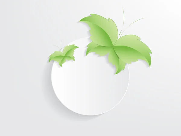 Gröna butterfly leaf koncept — Stock vektor