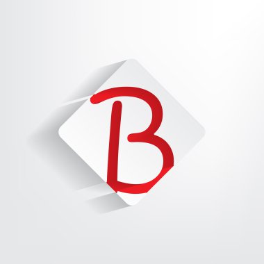bir etiket olarak mektup b