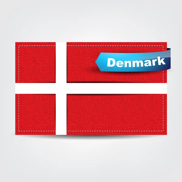 Texture du drapeau du Danemark — Image vectorielle