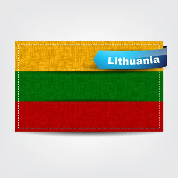 Textur der litauischen Flagge — Stockvektor