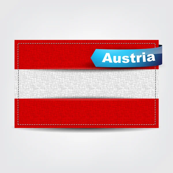 Textur der Flagge von Österreich — Stockvektor