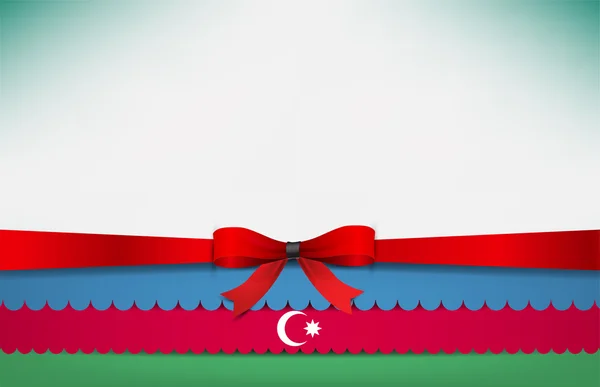 アゼルバイジャンの旗と抽象的な背景 — ストックベクタ