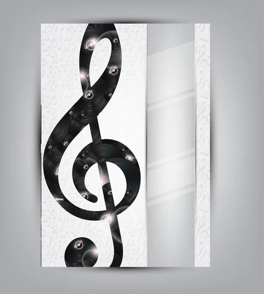 Абстрактна музична фонова ілюстрація для вашого дизайну — стоковий вектор