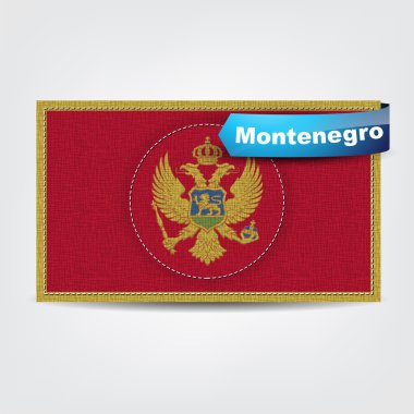 kumaş dokusu Karadağ bayrağı