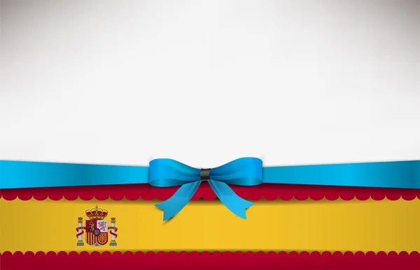 Contexte abstrait avec le drapeau d'Espagne — Image vectorielle