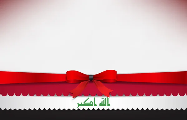 Contexte abstrait avec le drapeau iraquien — Image vectorielle