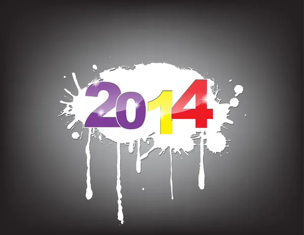 Nieuwe jaarviering 2014 — Stockvector