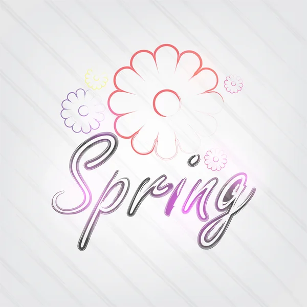 Spring Typography — Stock Vector