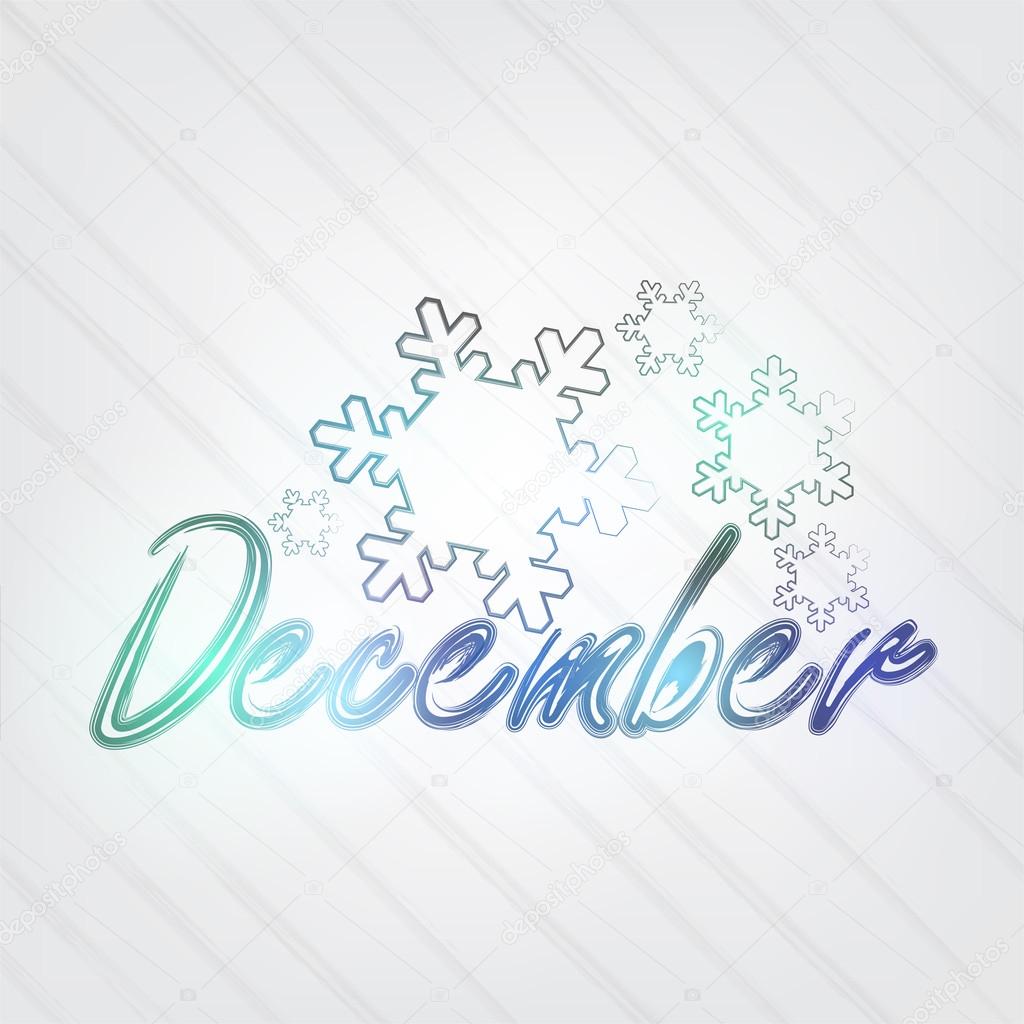 December Typography