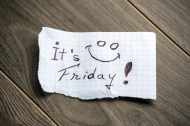 It's Friday clipart