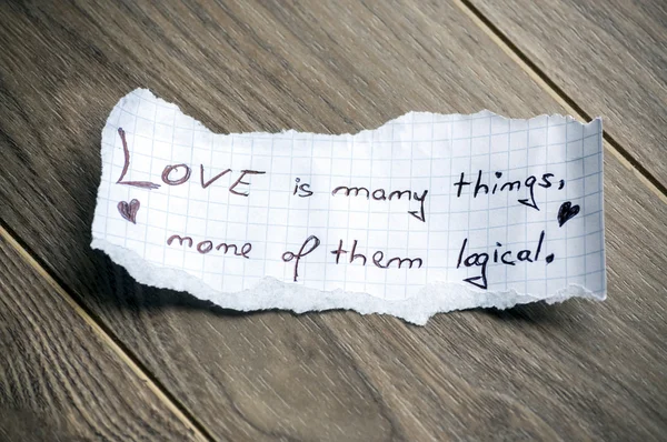 Love is many things — Stock Photo, Image