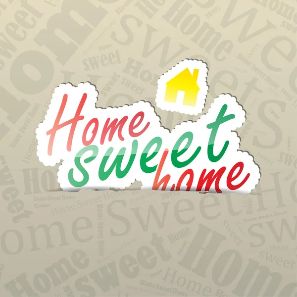 Home Sweet Home Hintergrund — Stockvektor