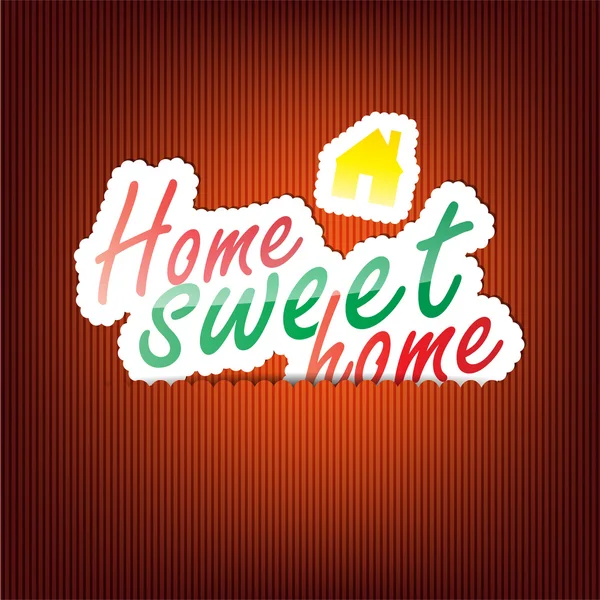Home Sweet Home Hintergrund — Stockvektor