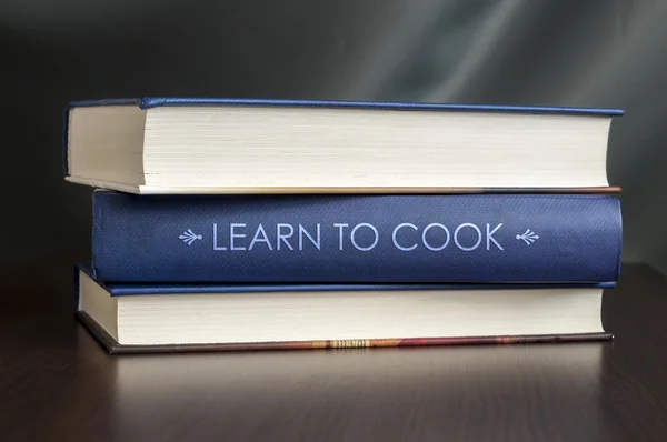 Imparare a cucinare, concetto di libro . — Foto Stock