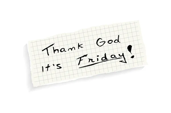 Thank God it's Friday! — Stock Vector
