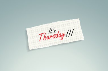 It is Thursday! clipart