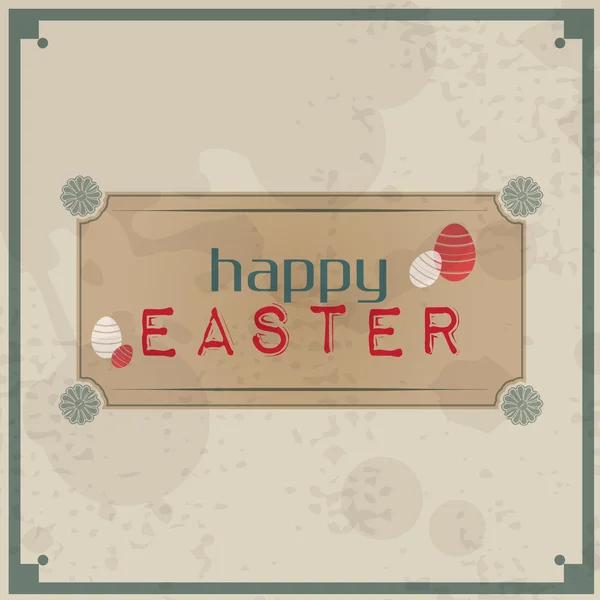 Happy Easter Vintage — Stock Vector