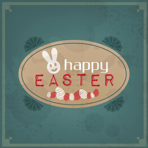 Happy Easter Vintage — Stock Vector