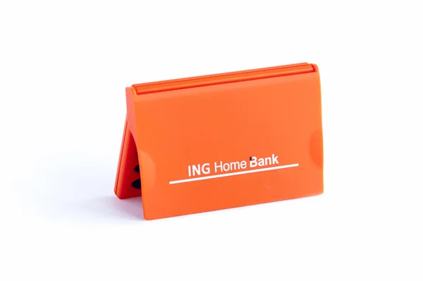 ING Home gettone bancario isolato su bianco — Foto Stock