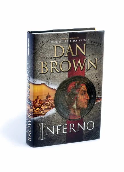 Inferno written by Dan Brown isolated on white — Stock Photo, Image